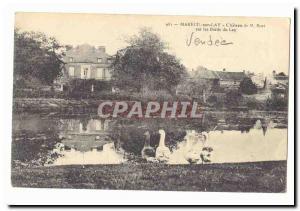 Lay Mareuil Old Postcard Chateau M Buet on the banks of Lay