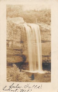 H48/ Lookout Mountain Tennessee Postcard RPPC c1910 Lulu Falls Waterfall