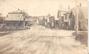 Greenville Maine Main Street Real Photo Vintage Postcard AA69671