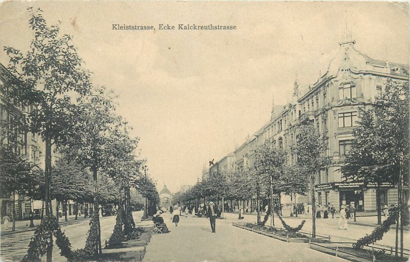 Postcard Germany Kleistrasse Ecke Kalckreuthstrasse