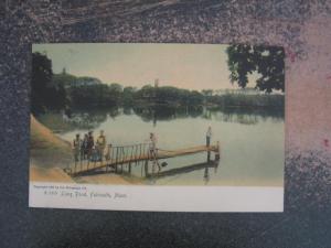FALMOUTH CAPE COD MA LONG POND SCENE c1910 PC