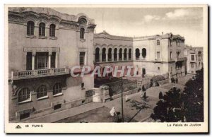 Old Postcard Tunisia Tunis courthouse