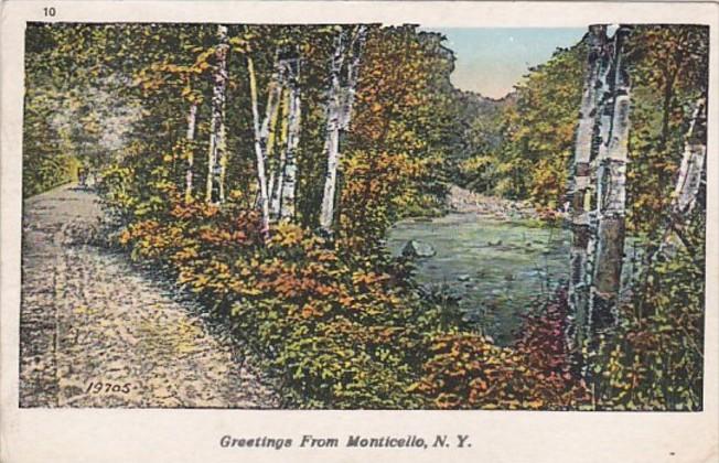 New York Greetings From Monticello 1934