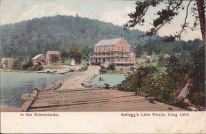 Long Lake NY, Kellogg's Lake House, Hotel, Inn, 1906, Adirondacks