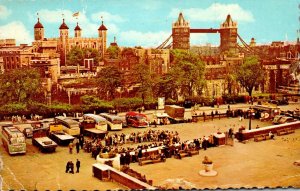 England London The Tower and Tower Bridge 1960