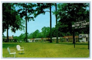 c1950's Kinsey Motor Court Tallahassee Florida FL Unposted Vintage Postcard