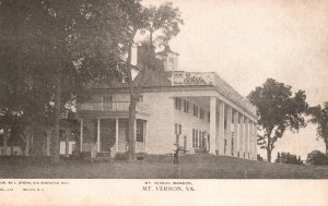 Vintage Postcard 1900's Washington's Mansion House Mount Vernon Va. Virginia