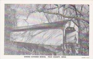 Iowa Polk County Owens Covered Bridge