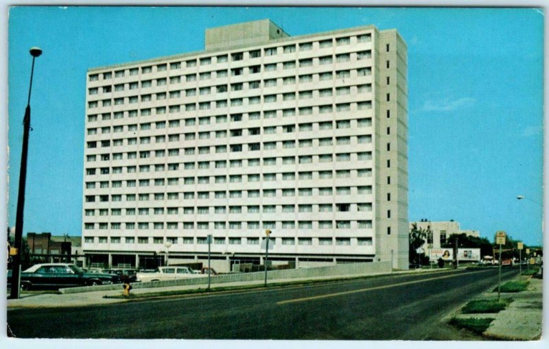 MINOT, North Dakota ND Retirement Home MILTON YOUNG TOWERS ca 1970s Postcard