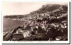 Old Postcard Monaco Monte Carlo General view of the Principality