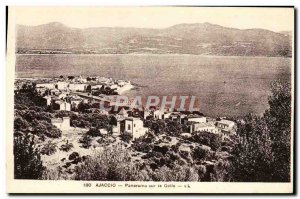 Old Postcard Ajaccio Panorama Of The Gulf