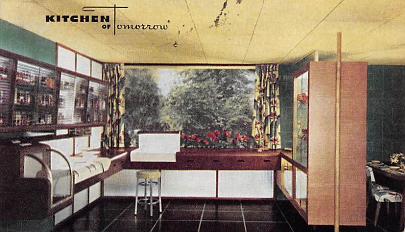 Kitchen of Tomorros, Libby Owens Ford Glass Co Toledo, OH, USA Advertising 1944 