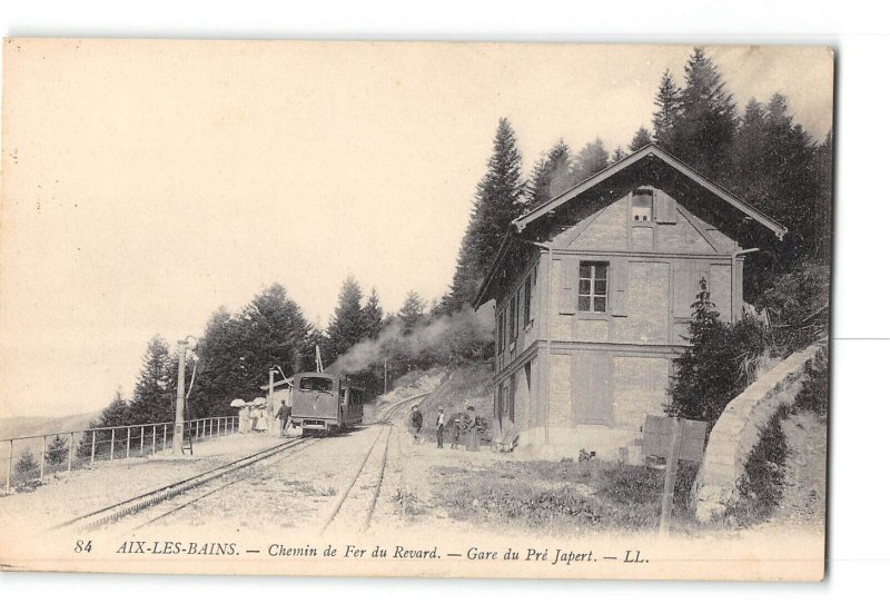 Aix-les-Bains France Postcard 1907-1915 Chemin de Fer du Revard Railroad Train