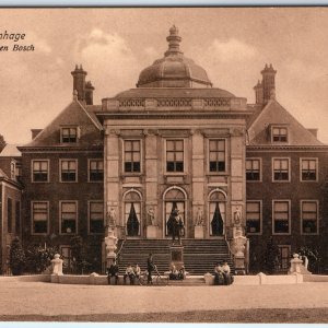 c1910s The Hague, Netherlands Huis ten Bosch Palace Grand Bicycle Men Women A355