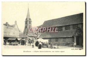 Old Postcard Honfleur The Church of St. Catherine Bell Its separate