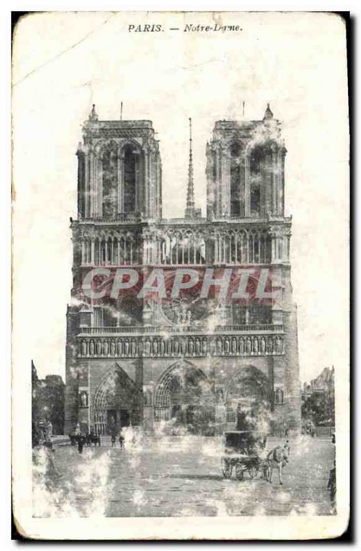 Postcard Old Paris Notre Dame