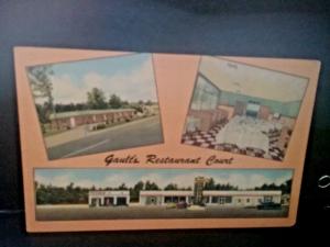 Postcard Gault's Restaurant & Court, New Bern, NC