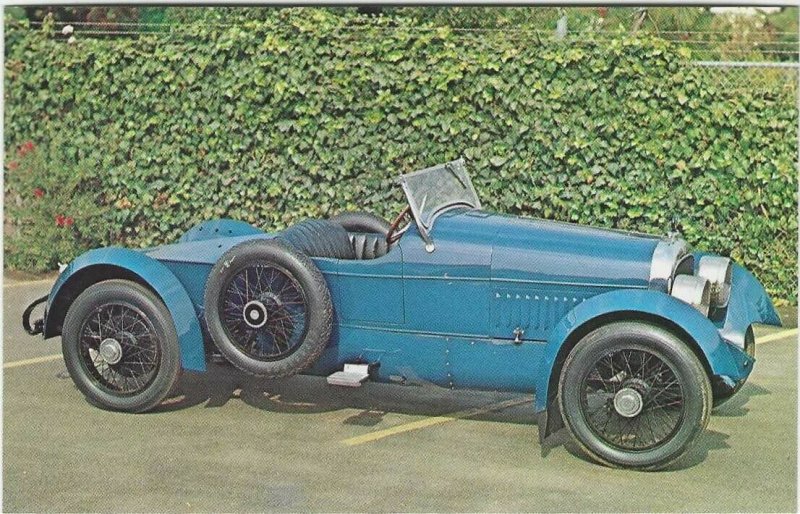 1972 postcard, 1917 Cunningham Boattail Speedster, Costa Mesa, California