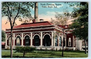 SOUTH BEND, IN Indiana ~ NORTH PUMPING STATION 1917 St. Joseph County Postcard