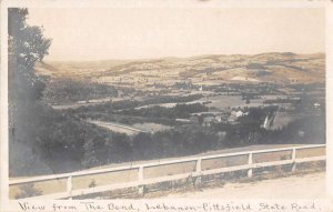 Lebanon New Hampshire Pittsfield State Road From the Bend Real Photo PC AA53545