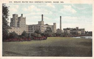 Racine Wisconsin Horlick Malted Milk Company Factory Antique Postcard (J17261) 