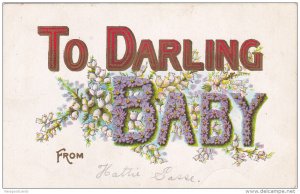 To Darling BABY , Flowers greeting , 00-10s