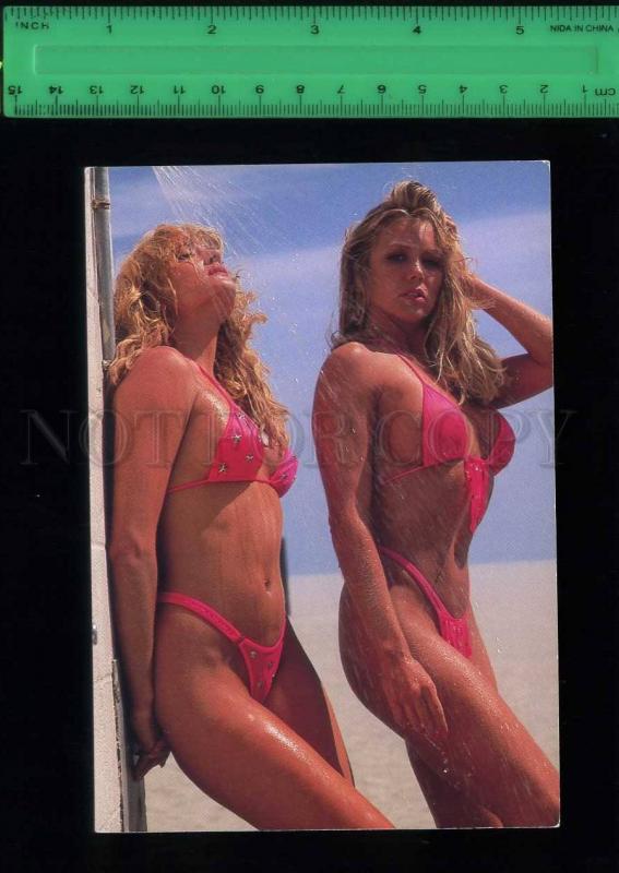 197984 USA Hot Bods semi-nude girls old Gee Whiz postcard