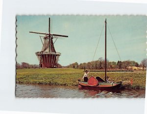 Postcard Windmill Island Holland Michigan USA