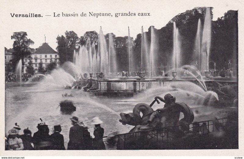 VERSAILLES, Yvelines, France, 1930-1950s; Le Bassin De Neptune, Grandes Eaux