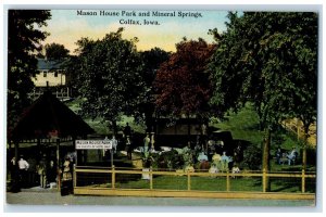 c1910 Mason House Park and Mineral Springs Colfax Iowa IA Unposted Postcard
