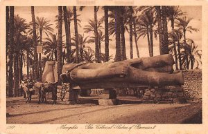 Colossal Statue of Rameses II Memphis Egypt, Egypte, Africa Unused 