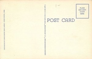 Cedar Rapids Iowa~Coe College~Greene Hall~Men's Dormitory~1942 Linen Postcard