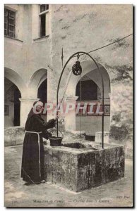Old Postcard Monastery Cimiez cistern in the cloister