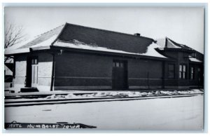 c1960 MSTL Humboldt Iowa Vintage Antique Train Depot Station RPPC Photo Postcard