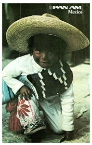 Pan AM Mextr Travel Series Postcard Sent to Hong Kong 1979