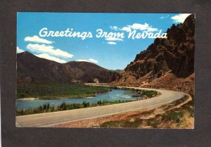 NV Greetings From Nevada Highway 40 near Elko and Winnemucca Postcard