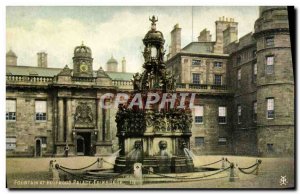 Postcard Old Fountain At Holyrood Palace Edinburgh