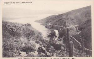 Arizona Roosevelt Dam and Lake The Apache Trail Of Arizona Albertype