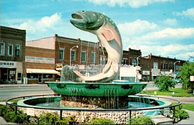 Michigan Kalkaska NationalTtrout Memorial Fountain