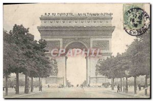 Old Postcard Paris Arc de Triomphe in the & # 39Etoile