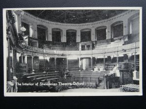 Oxford - The Interior of the Sheldonian Theatre - Old Postcard by T.V.A.P.