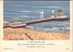 Heinz Ocean Pier, Atlantic City, NJ USA Advertising Unused 