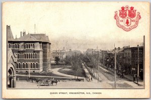 1906 Queen Street Fredericton New Brunswick Canada Antique Posted Postcard