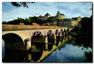 Modern Postcard The White Bridge over Creuse Indre