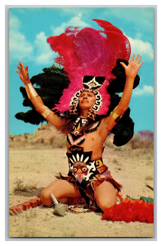 Postcard NM Aztec Dancer Native American Vintage Standard View Card