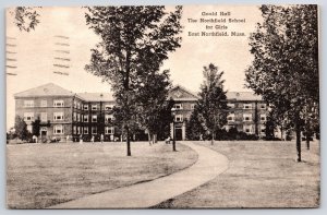 1948 Gould Hall Northfield School For Girls Massachusetts Ground Posted Postcard