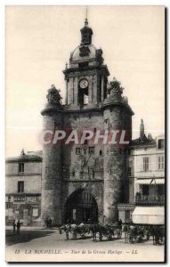 Old Postcard La Rochelle Tower of the Big Clock