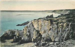 1909 Balboa Beach California San Diego Rocky Point Hand colored Rieder 8134