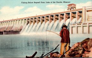 Fishing Below Bagnell Dam Lake Of The Ozarks Missouri Curteich