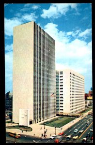 Michigan DETROIT The New City-County Building Completed in 1955 ~ Chrome